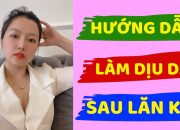 Làm dịu da sau khi lăn kim